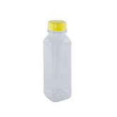 Clear Plastic Juice Bottle 330ML Square Lid